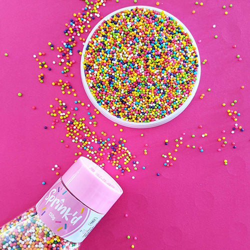 Sprinkd Nonpareils Rainbow 2mm Sprinkles 110g