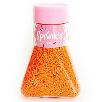 Sprinkd Orange Jimmies Sprinkles 100g