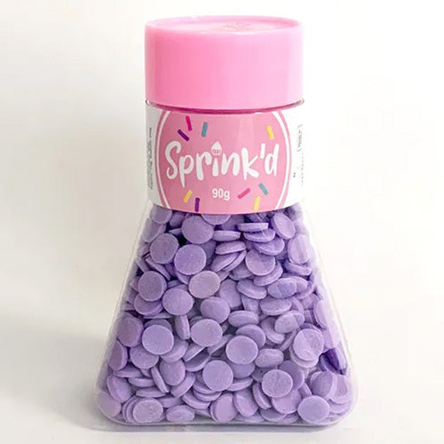 Sprinkd Purple Confetti Sequins 7mm Sprinkles 90g