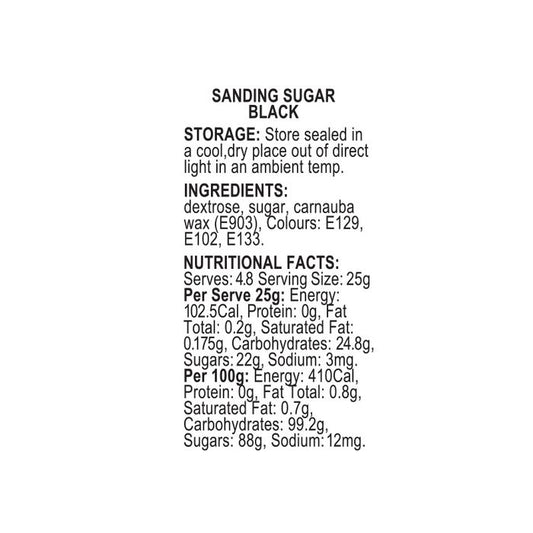 Sprinkd Sanding Sugar Black 120g