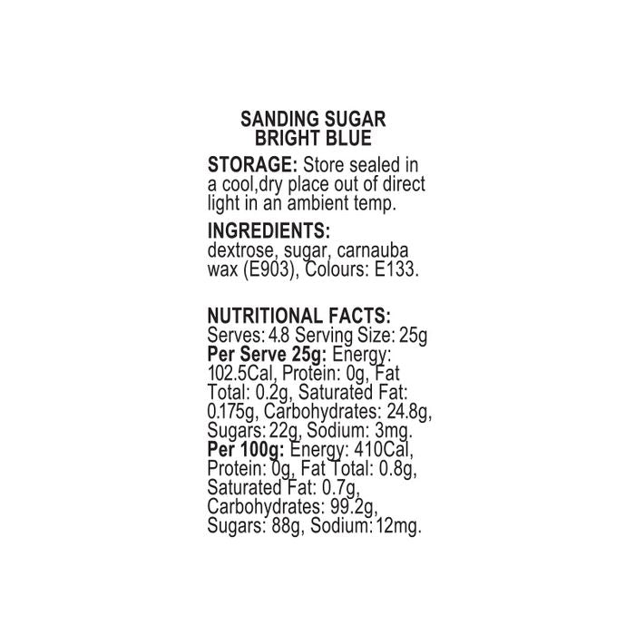 SPRINK'D | SANDING SUGAR | BRIGHT BLUE | 60G