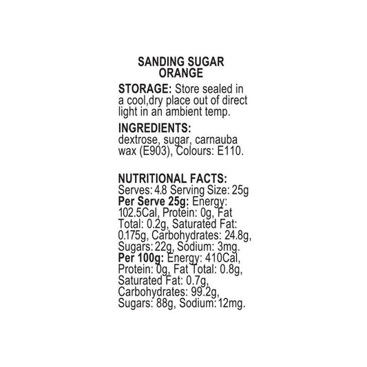 Sprinkd Sanding Sugar Orange 120g