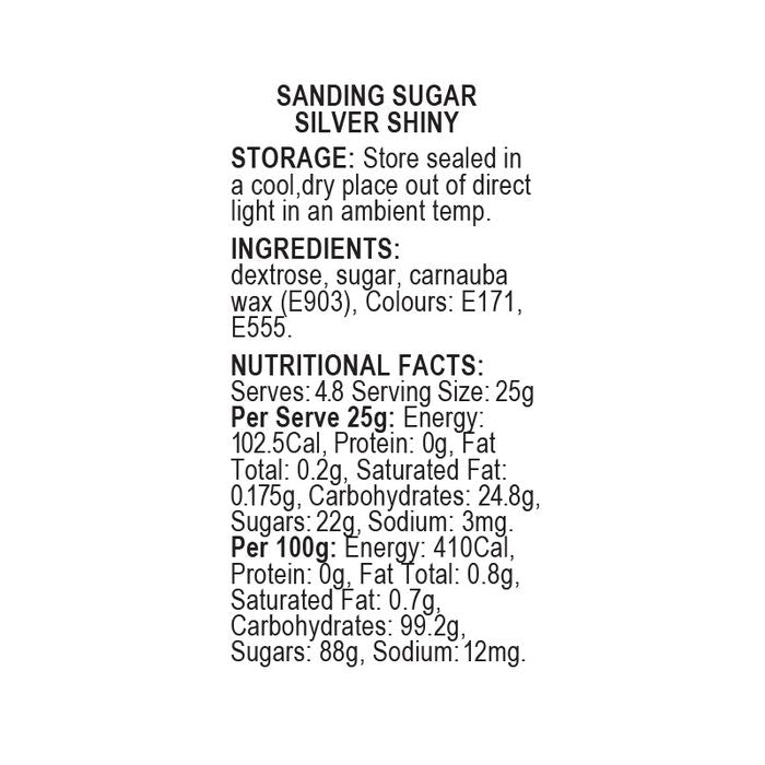 SPRINK'D | SANDING SUGAR | SILVER | 60G