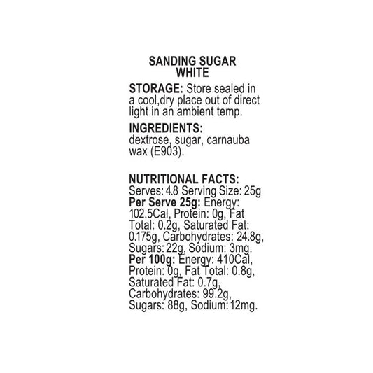 SPRINK'D | SANDING SUGAR | WHITE | 60G