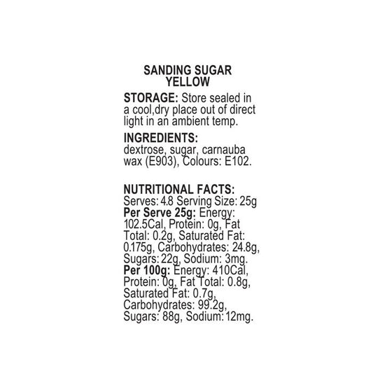 SPRINK'D | SANDING SUGAR | YELLOW | 60G