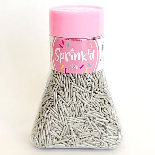 Sprinkd Silver Jimmies Sprinkles 100g