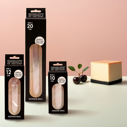 Sprinks Clear Cake Collar Acetate Roll 10cm High (10m roll)