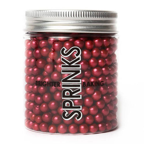 Sprinks Edible Bordeaux Red Cachous Pearls 5mm 85g