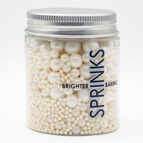 Sprinks Pearl White Bubble Bubble Sprinkles 75g