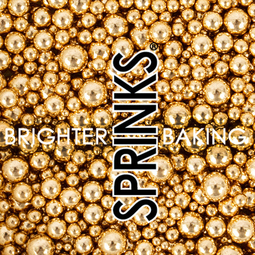 Sprinks Shiny Gold Bubble Bubble Sprinkles 65g