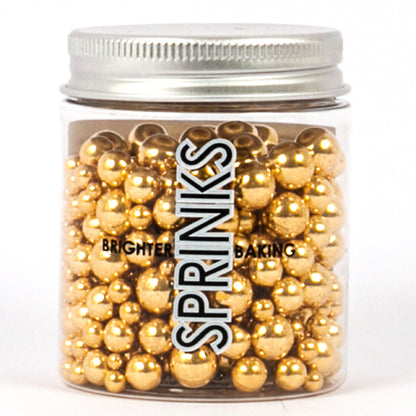 Sprinks Shiny Gold Bubble Bubble Sprinkles 65g