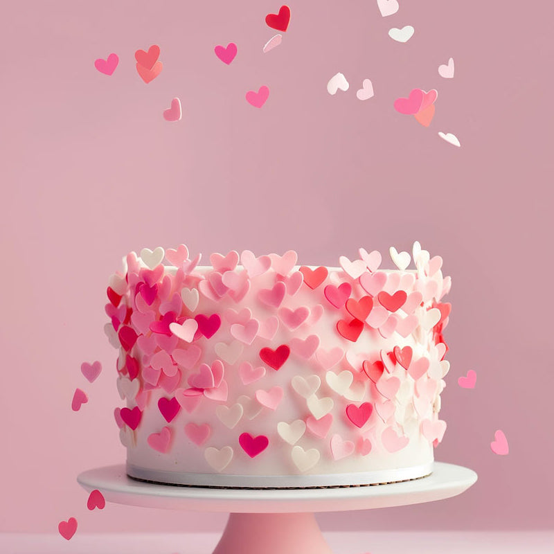 Sprinks Small Valentine Hearts Edible Wafer Decorations 9g