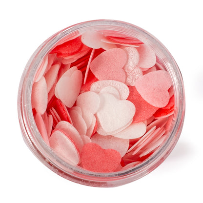 Sprinks Small Valentine Hearts Edible Wafer Decorations 9g