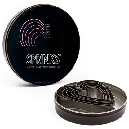 Sprinks Stainless Steel Heart Cutter Set 6pcs