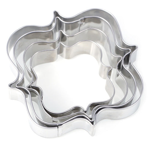 Square Lace Plaque Cutter Set 4pcs