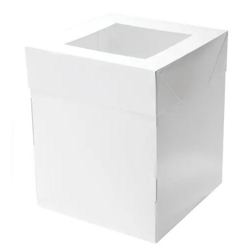 Mondo Square White Cake Box 8 inch (10 inch tall)