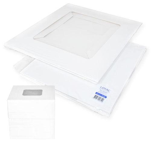 Loyal Square White Cake Box 6 inch (6 inch tall)