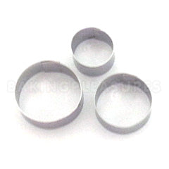 Stainless Steel Small Rings Cutter Set 15, 18, 21mm