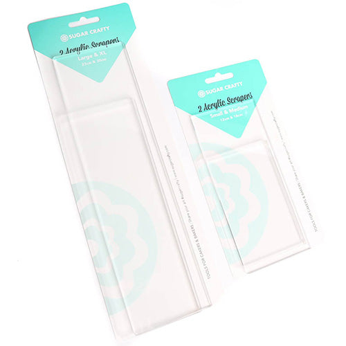 Small & Medium Clear Acrylic Scrapers