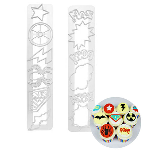 Superhero Impression Cutter Set 2pcs
