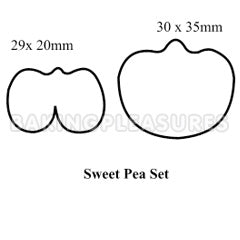 Sweet Pea Large Flower Cutter 2pcs