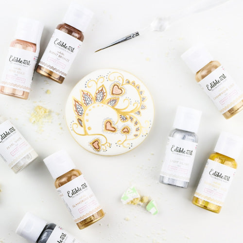 Sweet Sticks Edible Art Paint METALLIC 8 Pack 15ml