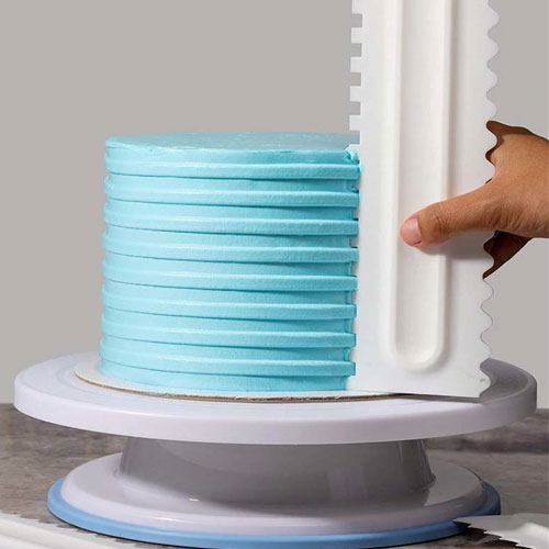 Tall Pattern Icing Scraper Buttercream Comb Set 3pcs