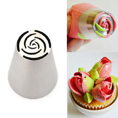 Medium Ten Rose Petal Piping Tip N13