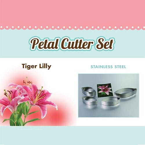 Tiger Lilly Petal Flower Cutters 4pcs