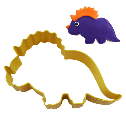 Triceratops Dinosaur Yellow Cookie Cutter