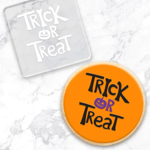 Cookie Debosser Stamp Halloween Trick or Treat