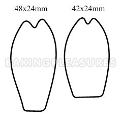 Tulip Flower Cutters 2pcs