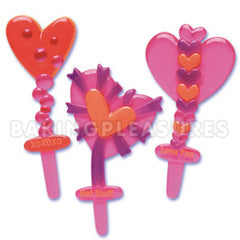 Valentine Message Cupcake Picks 12pcs