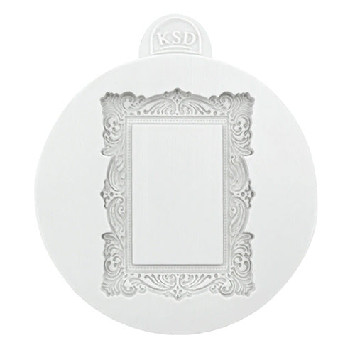 Katy Sue Vintage Rectangle Frame Silicone Mould