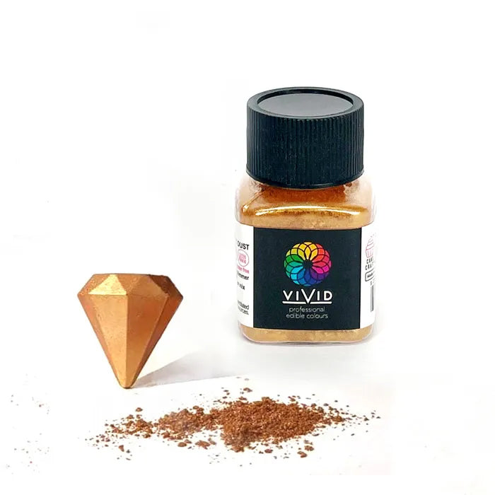 Vivid Metallic Edible Dust Antique Gold 10g