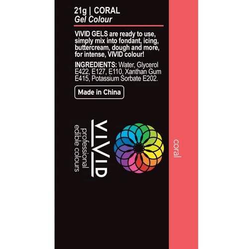 Vivid Gel Colour Coral 21g