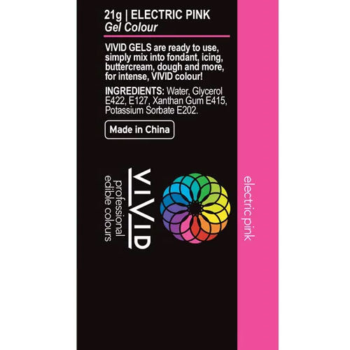 Vivid Gel Colour Electric Pink 21g
