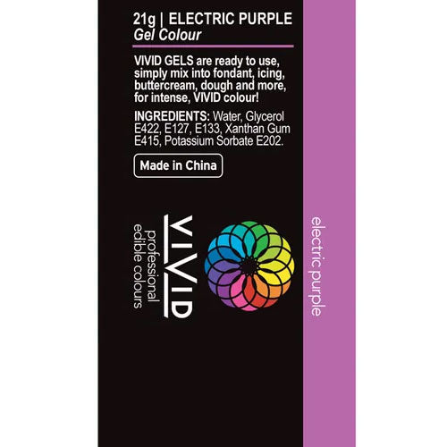 Vivid Gel Colour Electric Purple 21g