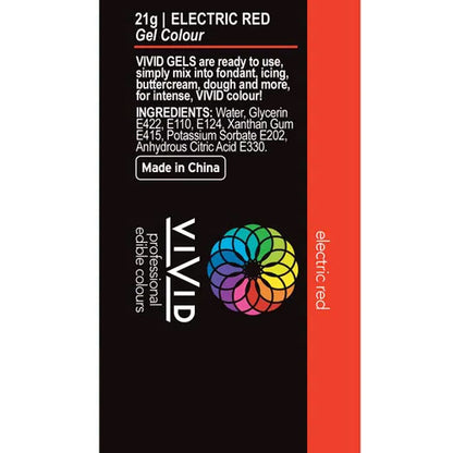Vivid Gel Colour Electric Red 21g