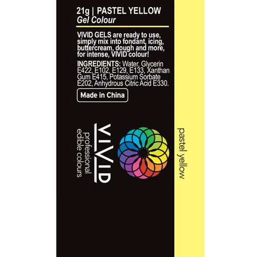 Vivid Gel Colour Pastel Yellow 21g