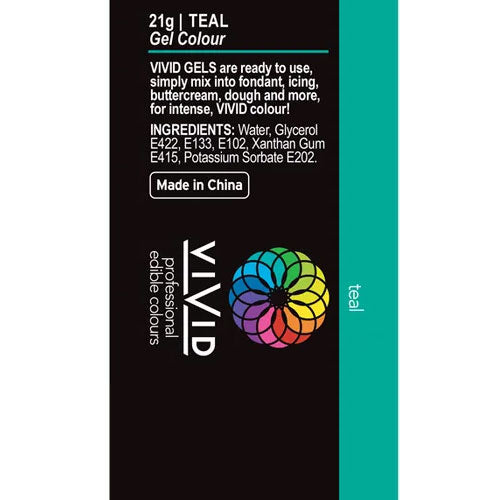 Vivid Gel Colour Teal 21g