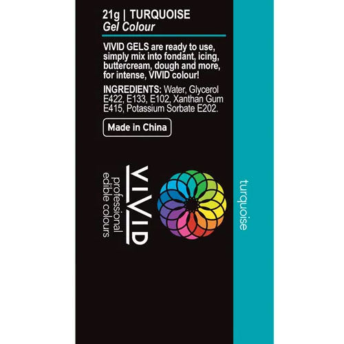 Vivid Gel Colour Turquoise 21g