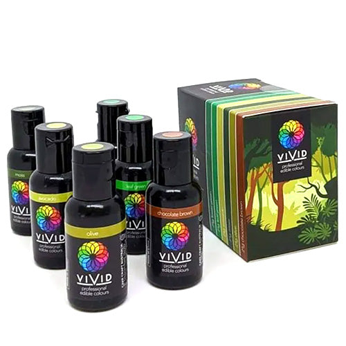 Vivid Gel Colours Earth 6 Pack