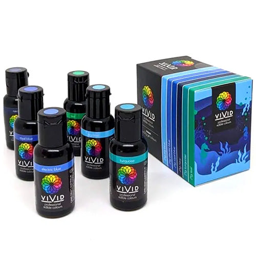 Vivid Gel Colours Ocean 6 Pack
