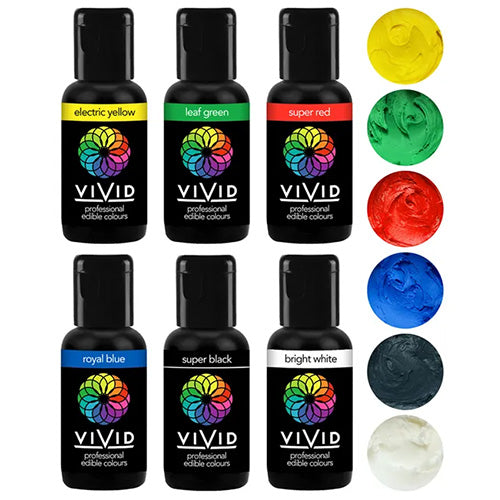 Vivid Gel Colours Primary 6 Pack