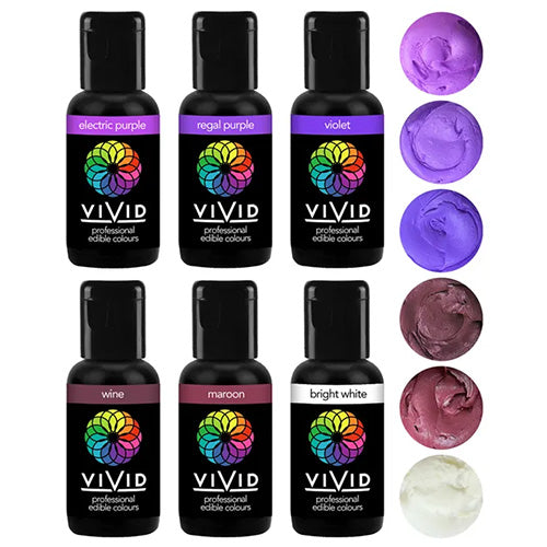 Vivid Gel Colours Purple Reign 6 Pack