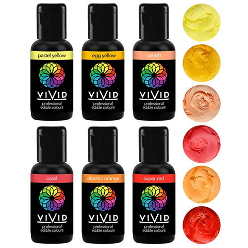 Vivid Gel Colours Sunset 6 Pack