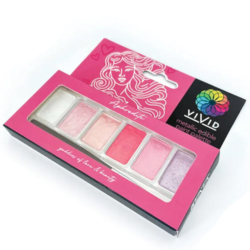 Vivid Metallic Edible Paint Palette Aphrodite