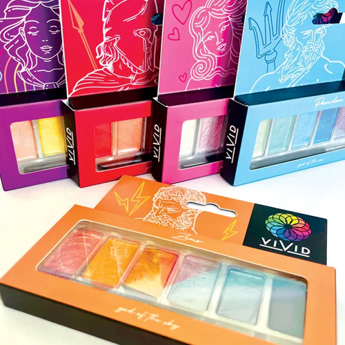 Vivid Metallic Edible Paint Palette Ares