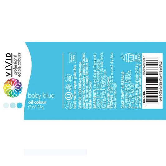 Vivid Oil Based Colour BABY BLUE 21g